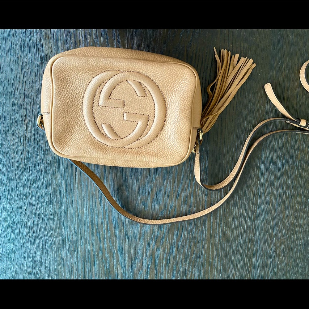 Gucci disco bag tan